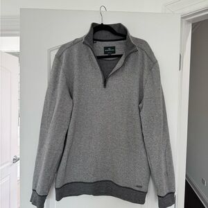 Rodd & Gunn Charcoal Cotton Half Zip-Up Sweater